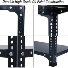SPACIOUS® Multipurpose Kitchen Organizer Racks | Adjustable Shelves for Kitchen Organization, Storage & Display in Homes, Shops & Industries (Dimension 12"X24"X72")(304.8mm X 609.6mm X 1828.8mm)(Grey)(6shelves).