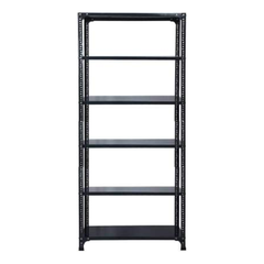 SPACIOUS® Multipurpose Cast Iron Luggage Racks | Adjustable Shelf Unit for Luggage Storage, Display & Organization in Homes, Shops, Garages & Industries (Dimension 12"X36"X72")(304.8mm X 914.4mm X 1828.8mm)(Grey)(6shelves).