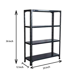 SPACIOUS® Multipurpose Cast Iron Shoe Racks | Adjustable Shelf Unit for Homes, Shops, Garages & Industries | Storage & Display Shoe Racks (Dimension(304.8mm X 609.6mm X 914.4mm)(Grey). - 4 Shelves (Grey)