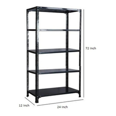 SPACIOUS® Multipurpose Cast Iron Shoe Racks | Adjustable Shelf Unit for Homes, Shops, Garages & Industries | Storage & Display Shoe Racks (Dimension(304.8mm X 609.6mm X 1828.8mm)(Grey). - 5 Shelves (Grey)